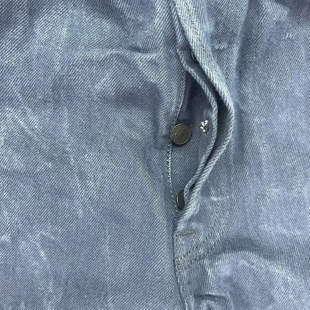 Men’s 34”x34” Navy Blue Levi’s 501xx Button Fly Straight‎ Fit Black Label Jeans